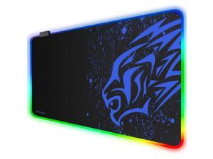 Large Gaming Office Mouse Pad RGB Gamer PC Computer Keyboard Laptop Desk Pad Anti-Slip Rubber Led World Leopard Mouse Mat