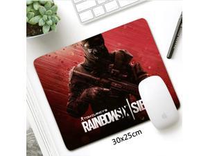 Rainbow Six Siege Gaming Mousepad 30x25cm Small Size Non-Skid  Computer PC Mouse pad Locking Edge Rubber Laptop Mat