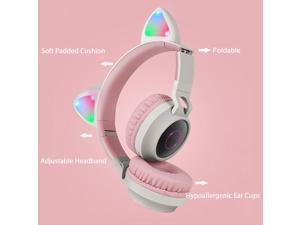 Wireless Bluetooth Kids Headphones, Aresrora Cat Ears Bluetooth Over Ear Headphones Volume Limiting,LED Lights, FM Radio, TF Card, Aux, Mic for iPhone/iPad/Kindle/Laptop/PC/TV (Purple) Wireless Bluetooth Kids Headphones, Aresrora Cat Ears Bluetooth Over Ear Headphones Volume Limiting,LED Lights, FM Radio, TF Card, Aux, Mic for iPhone/iPad/Kindle/Laptop/PC/TV (Purple)