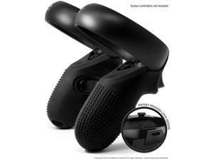 Evolution Controller Skins for Oculus Quest/Rift-S by Asterion - Premium Gel Shell Silicone Grip Protection Covers with Ultra Secure Lock for Touch v2 (Set of 2) (Ninja, Black) Evolution Controller Skins for Oculus Quest/Rift-S by Asterion - Premium Gel Shell Silicone Grip Protection Covers with Ultra Secure Lock for Touch v2 (Set of 2) (Ninja, Black)