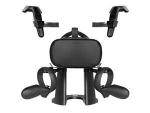 KIWI design VR Stand, Headset Display Holder and Controller Holder Mount Station for Oculus Quest/Rift/Rift S/GO/HTC Vive/Vive Pro/Valve Index VR Headset and Touch Controllers KIWI design VR Stand, Headset Display Holder and Controller Holder Mount Station for Oculus Quest/Rift/Rift S/GO/HTC Vive/Vive Pro/Valve Index VR Headset and Touch Controllers