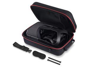 Hard Shell Zipper Case for VR Gaming Headsets and Controllers, Raylove Shoulder Strap Portable Waterproof and Crash-Proof Travel Protective Storage Bag for Oculus Quest VR, (Black) Hard Shell Zipper Case for VR Gaming Headsets and Controllers, Raylove Shoulder Strap Portable Waterproof and Crash-Proof Travel Protective Storage Bag for Oculus Quest VR, (Black)