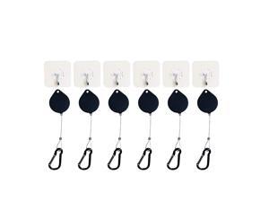 [6 Packs] Orzero Lanyards and Adhesive Hooks for HTC Vive, Oculus Rift S,Sony Playstation VR Virtual Reality Headset or Other Wired VR Games No More Cable Worries with VR Cable Management