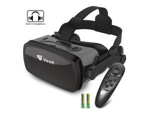 VeeR Falcon VR Headset with Controller, Eye Protection Virtual Reality Goggles to Comfortable Watch 360 Movies for Android, Samsung Galaxy, Huawei and iPhone XR(4.7-6.3inch) VeeR Falcon VR Headset with Controller, Eye Protection Virtual Reality Goggles to Comfortable Watch 360 Movies for Android, Samsung Galaxy, Huawei and iPhone XR(4.7-6.3inch)