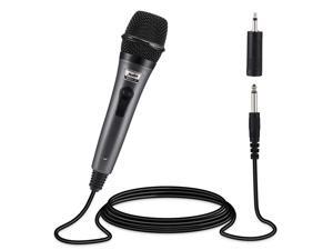 Moukey Dynamic Cardioid Home Karaoke Microphone, 13 ft XLR Cable Metal Handheld Wired Mic Corded for Singing/PA Speaker/Amp/Mixer/Karaoke Machine & Speech/Wedding/Stage -Grey (MWm-5) Moukey Dynamic Cardioid Home Karaoke Microphone, 13 ft XLR Cable Metal Handheld Wired Mic Corded for Singing/PA Speaker/Amp/Mixer/Karaoke Machine & Speech/Wedding/Stage -Grey (MWm-5)