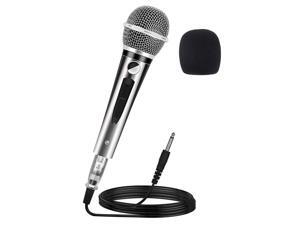 Ankuka Wired Dynamic Karaoke Microphones, Professional Handheld Vocal Mic with 13ft 6.35mm XLR Audio Cable Compatible with Karaoke Machine/Speaker/Amp/Mixer for Singing, Speech, Wedding, Stage Ankuka Wired Dynamic Karaoke Microphones, Professional Handheld Vocal Mic with 13ft 6.35mm XLR Audio Cable Compatible with Karaoke Machine/Speaker/Amp/Mixer for Singing, Speech, Wedding, Stage