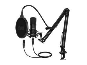 XLR Condenser Microphone, UHURU Professional Studio Cardioid Microphone Kit with Boom Arm, Shock Mount, Pop Filter, Windscreen and XLR Cable, for Broadcasting,Recording,Chatting and YouTube(XM-900) XLR Condenser Microphone, UHURU Professional Studio Cardioid Microphone Kit with Boom Arm, Shock Mount, Pop Filter, Windscreen and XLR Cable, for Broadcasting,Recording,Chatting and YouTube(XM-900)