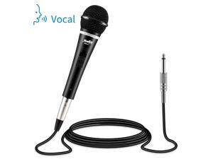 Moukey MWm-1 Dynamic Vocal Microphone Wired Handheld Karaoke Mic for Singing, Karaoke Machine, Live with 16.40 ft XLR Detachable Cable Moukey MWm-1 Dynamic Vocal Microphone Wired Handheld Karaoke Mic for Singing, Karaoke Machine, Live with 16.40 ft XLR Detachable Cable