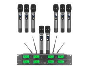 Wireless Microphone System 8 Channel Microphones Pro Audio UHF 8 Handheld Mic Karaoke DJ Mic Karaoke System 8 Whole Metal Mic Karaoke System Church Speaking Conference Wedding Party Wireless Microphone System 8 Channel Microphones Pro Audio UHF 8 Handheld Mic Karaoke DJ Mic Karaoke System 8 Whole Metal Mic Karaoke System Church Speaking Conference Wedding Party