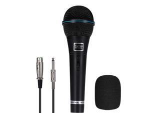 Hotec Professional Vocal Dynamic Handheld Microphone with 19ft Detachable XLR Cable and ON/OFF Switch (Metal Black) (H-W06B) Hotec Professional Vocal Dynamic Handheld Microphone with 19ft Detachable XLR Cable and ON/OFF Switch (Metal Black) (H-W06B)