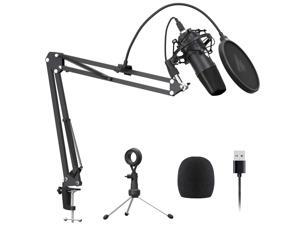 USB Microphone MAONO AU-A04 Plus Cardioid Condenser Podcast Mic 192kHz/24bit Plug and Play, Provide Two Mic Holders for Livestreaming, Voice Over, YouTube, Gaming, ASMR USB Microphone MAONO AU-A04 Plus Cardioid Condenser Podcast Mic 192kHz/24bit Plug and Play, Provide Two Mic Holders for Livestreaming, Voice Over, YouTube, Gaming, ASMR