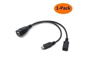 AuviPal 2-in-1 Powered Micro USB to USB OTG Adapter Cable for Streaming TV Stick, PS Classic, Pi Zero, Sega Genesis, S/NES Classic Mini N64 Nintendo Game Consoles and More - 1 Pack AuviPal 2-in-1 Powered Micro USB to USB OTG Adapter Cable for Streaming TV Stick, PS Classic, Pi Zero, Sega Genesis, S/NES Classic Mini N64 Nintendo Game Consoles and More - 1 Pack