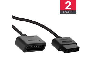 2Pack 6 ft/1.8m SNES Controller Extension Cable for Retro-Bit Super Nintendo SNES Controller 2Pack 6 ft/1.8m SNES Controller Extension Cable for Retro-Bit Super Nintendo SNES Controller