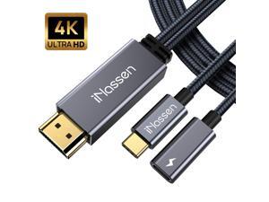 USB C to HDMI Cable for Nintendo Switch, iNassen 6ft 4K@60Hz Type-C HDMI Female Adapter with 60W PD Powering Cable Thunderbolt 3 Compatible with MacBook Pro,iPad Pro,Pixel Book,XPS,Galaxy and More USB C to HDMI Cable for Nintendo Switch, iNassen 6ft 4K@60Hz Type-C HDMI Female Adapter with 60W PD Powering Cable Thunderbolt 3 Compatible with MacBook Pro,iPad Pro,Pixel Book,XPS,Galaxy and More