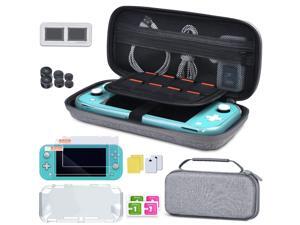 BEBONCOOL Carrying Case for Nintendo Switch Lite, 5 in 1 Hard Shell Travel Case with Screen Protector, TPU Cover, Game Card Case, 3 Pairs Joystick Caps for Nintendo Switch Lite Accessories BEBONCOOL Carrying Case for Nintendo Switch Lite, 5 in 1 Hard Shell Travel Case with Screen Protector, TPU Cover, Game Card Case, 3 Pairs Joystick Caps for Nintendo Switch Lite Accessories