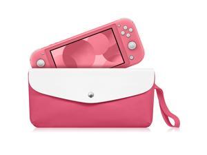 Fintie Carry Case for Nintendo Switch Lite 2019 - Portable Travel Bag Protective Sleeve Pouch w/Side Pocket & Game Card Slots & Holding Strap for Nintendo Switch Lite and Accessories, Living Coral Fintie Carry Case for Nintendo Switch Lite 2019 - Portable Travel Bag Protective Sleeve Pouch w/Side Pocket & Game Card Slots & Holding Strap for Nintendo Switch Lite and Accessories, Living Coral