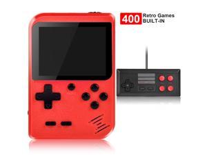 Handheld Game Console, Kiztoys Retro Game Console with 400 Classic Handheld Games, Supporting 2 Players & TV Connection, 800 mAh Rechargeable Battery Handheld Game Console, Kiztoys Retro Game Console with 400 Classic Handheld Games, Supporting 2 Players & TV Connection, 800 mAh Rechargeable Battery