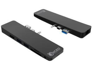 Juiced Systems CruzHUB - Surface Laptop 2 Adapter - Designed for Surface Laptop 2 - Gigabit Ethernet - 4K HDMI - 2 USB 3.0 - SD - Micro SD - AUX - Compatible with Surface Laptop v1 and v2 Juiced Systems CruzHUB - Surface Laptop 2 Adapter - Designed for Surface Laptop 2 - Gigabit Ethernet - 4K HDMI - 2 USB 3.0 - SD - Micro SD - AUX - Compatible with Surface Laptop v1 and v2