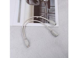 1pc Ps2 Male To Female Extension Cable Y Splitter Connector For Keyboard Mouse Connectors