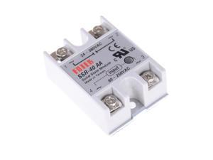 24V-380V 25A SSR-25AA Solid State Relay Module 80-250VAC AC-AC US