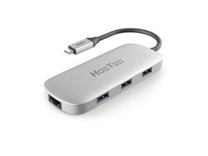 HooToo USB C Hub, USB C Adapter with Ethernet Port, 4K HDMI, 100W Power Delivery, 3 USB 3.0 Ports for MacBook Pro & Google Chromebook & and More Type C Laptops - Silver HooToo USB C Hub, USB C Adapter with Ethernet Port, 4K HDMI, 100W Power Delivery, 3 USB 3.0 Ports for MacBook Pro & Google Chromebook & and More Type C Laptops - Silver