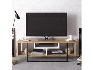 Decorotika Asal 47'' Wide TV Stand and Media Console for TVs up to 55'' with Open Shelves Decorotika Asal 47'' Wide TV Stand and Media Console for TVs up to 55'' with Open Shelves