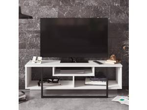 Decorotika Asal 47'' Wide TV Stand and Media Console for TVs up to 55'' with Open Shelves Decorotika Asal 47'' Wide TV Stand and Media Console for TVs up to 55'' with Open Shelves