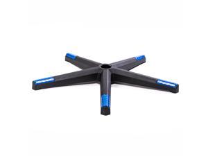 PRISP Gaming Chair Base Replacement - 5 Legs Base, Black and Blue, Office Desk Chair Parts