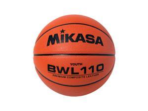 Mikasa BWLJ110 Premium Composite Basketball - NFHS Approved Ball, Youth Size 5 (27.5")