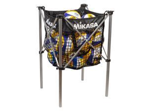 Mikasa Collapsible Beach Volleyball Cart - Convertible Ball Storage Cart and Mesh Carry Bag