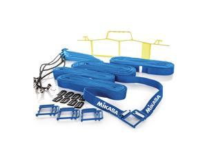 Mikasa Outdoor Volleyball Court Lines - Adjustable Boundary Ropes for Sand and Grass