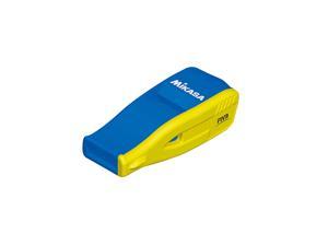 Mikasa BEATMASTER FIVB Whistle With Lanyard - Small Professional Whistle with FIVB Logo, Blue and Yellow