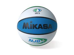 Mikasa BX NJB Series Vulcanized Rubber Basketball - For Indoor and Outdoor, Compact Size 6 (28.5")