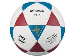 Mikasa Goal Master Soccer Ball - FT-5 Official FIFA and NFA Footvolley Size 5, Blue/Red/White