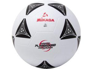 Mikasa S3000 Authentic Rubber Soccer Ball - Kickball Playground Ball Size 5, White/Black