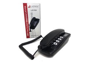 EMF Protection and Safe Landline Corded Telephone Home Black Phone - For Electromagnetic Sensitive Individuals - Vision or Hearing Impaired Seniors and Elderly People