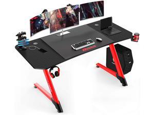 BOSSIN 63 Inch Ergonomic Gaming Desk, Z-Shaped Office PC Computer Desk with Large Mouse Pad, Gamer Tables Pro with USB Gaming Handle Rack, Stand Cup Holder&Headphone Hook(63 inch, Red) BOSSIN 63 Inch Ergonomic Gaming Desk, Z-Shaped Office PC Computer Desk with Large Mouse Pad, Gamer Tables Pro with USB Gaming Handle Rack, Stand Cup Holder&Headphone Hook(63 inch, Red)
