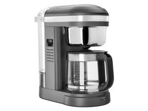 12-Cup Drip Grey Coffee Maker with Spiral Showerhead Matte Charcoal 12-Cup Drip Grey Coffee Maker with Spiral Showerhead Matte Charcoal
