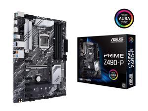 ASUS PRIME Z490-P LGA 1200 (Intel 10th Gen) Intel Z490 SATA 6Gb/s ATX Intel Motherboard (Dual M.2, DDR4 4600, 1Gb Ethernet, USB 3.2 Gen 2 USB Type-A, Thunderbolt 3 Support, Aura Sync RGB)