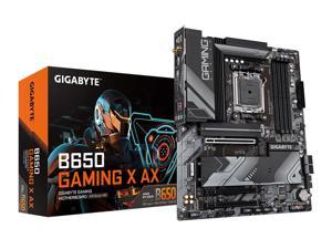 GIGABYTE B650 GAMING X AX AM5 LGA 1718 AMD B650 ATX Motherboard, DDR5, PCIe 4.0 M.2, PCIe 4.0, USB 3.2 Gen2x2 Type-C, AMD Wi-Fi 6E, Realtek 2.5GbE LAN