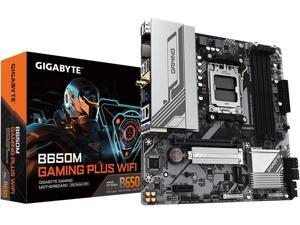 GIGABYTE B650M GAMING PLUS WIFI AM5 LGA 1718 AMD B650 M-ATX, DDR5, PCIe 4.0 M.2, PCIe 4.0, USB 3.2 Gen 1 Type-C, Wi-Fi 6E, 2.5GbE LAN