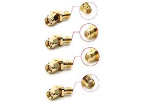 4 PCS Whole Set 45/135 Degree SMA RP-SMA Antenna Connector Male Female Adapter ALL in One Combo DIY Accessories For Fatshark Goggles RC Racing Drone FPV System 4 PCS Whole Set 45/135 Degree SMA RP-SMA Antenna Connector Male Female Adapter ALL in One Combo DIY Accessories For Fatshark Goggles RC Racing Drone FPV System