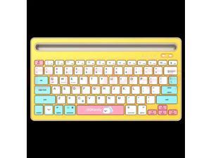QQfamily QK300 Wireless Bluetooth keyboard [yellow]