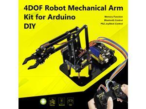 KEYESTUDIO 4DOF Robot Mechanical Arm Electronics Coding DIY Starter Learning Kit for Arduino UNO R3 Project Programming STEM Education Toy for Kids Adults Teens