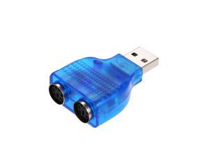 USB to Dual PS/2 Adapter USB A Male to PS2 Female Converter Splitter for Mouse Keyboard USB to Dual PS/2 Adapter USB A Male to PS2 Female Converter Splitter for Mouse Keyboard