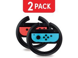 Nintendo Switch Steering Wheel Controller (2 Pack) Racing Games Accessories Joy Con Controller Grip for Mario Kart, Black Nintendo Switch Steering Wheel Controller (2 Pack) Racing Games Accessories Joy Con Controller Grip for Mario Kart, Black