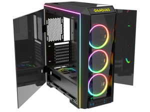 Gamdias TALOS P1A, tempered glass high air flow ATX PC case, 3x 120mm ARGB fans w/ 5v 3pin sync Gamdias TALOS P1A, tempered glass high air flow ATX PC case, 3x 120mm ARGB fans w/ 5v 3pin sync