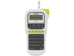 Brother P-touch, PTH110, Easy Portable Label Maker, Lightweight, QWERTY Keyboard, One-Touch Keys, White Brother P-touch, PTH110, Easy Portable Label Maker, Lightweight, QWERTY Keyboard, One-Touch Keys, White