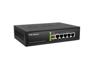 BV-Tech 5 Port PoE+ Switch (4 PoE+ Ports | 1 Uplink Port) – 65W – 802.3af/at – POE-SW501 BV-Tech 5 Port PoE+ Switch (4 PoE+ Ports | 1 Uplink Port) – 65W – 802.3af/at – POE-SW501