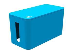 Bluelounge CableBox Mini - Cable Management - Small Surge Protector Included - Blue Bluelounge CableBox Mini - Cable Management - Small Surge Protector Included - Blue